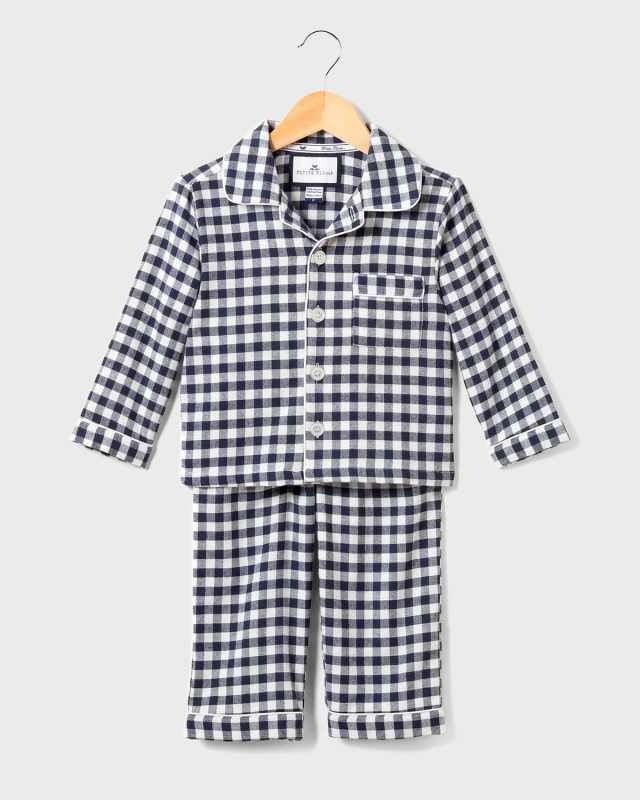 Gingham Flannel Pajama Set, Size 2-10